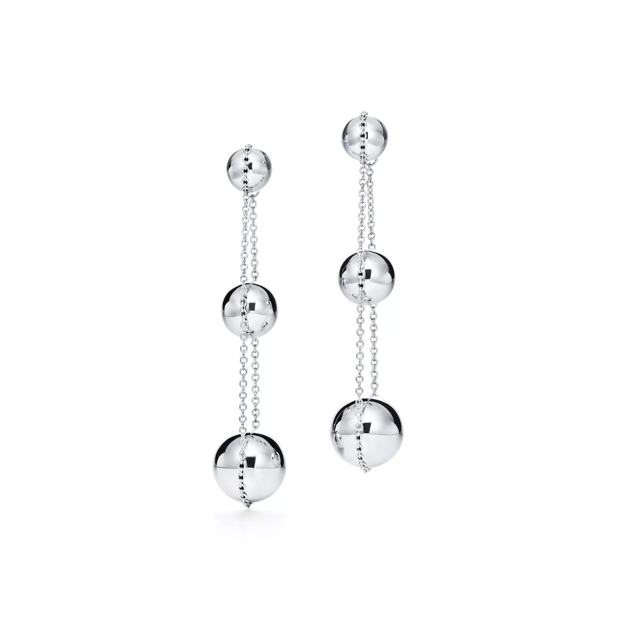 Carave Paris Triple Orb Chain Drop Earring