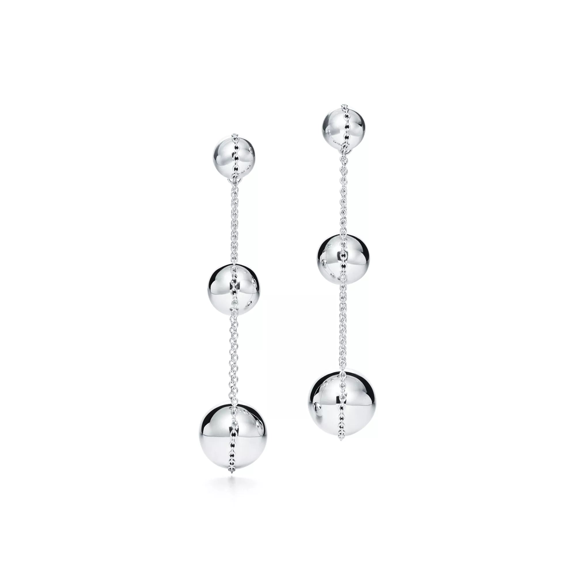 Carave Paris Triple Orb Chain Drop Earring