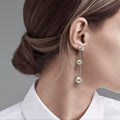 Carave Paris Triple Orb Chain Drop Earring
