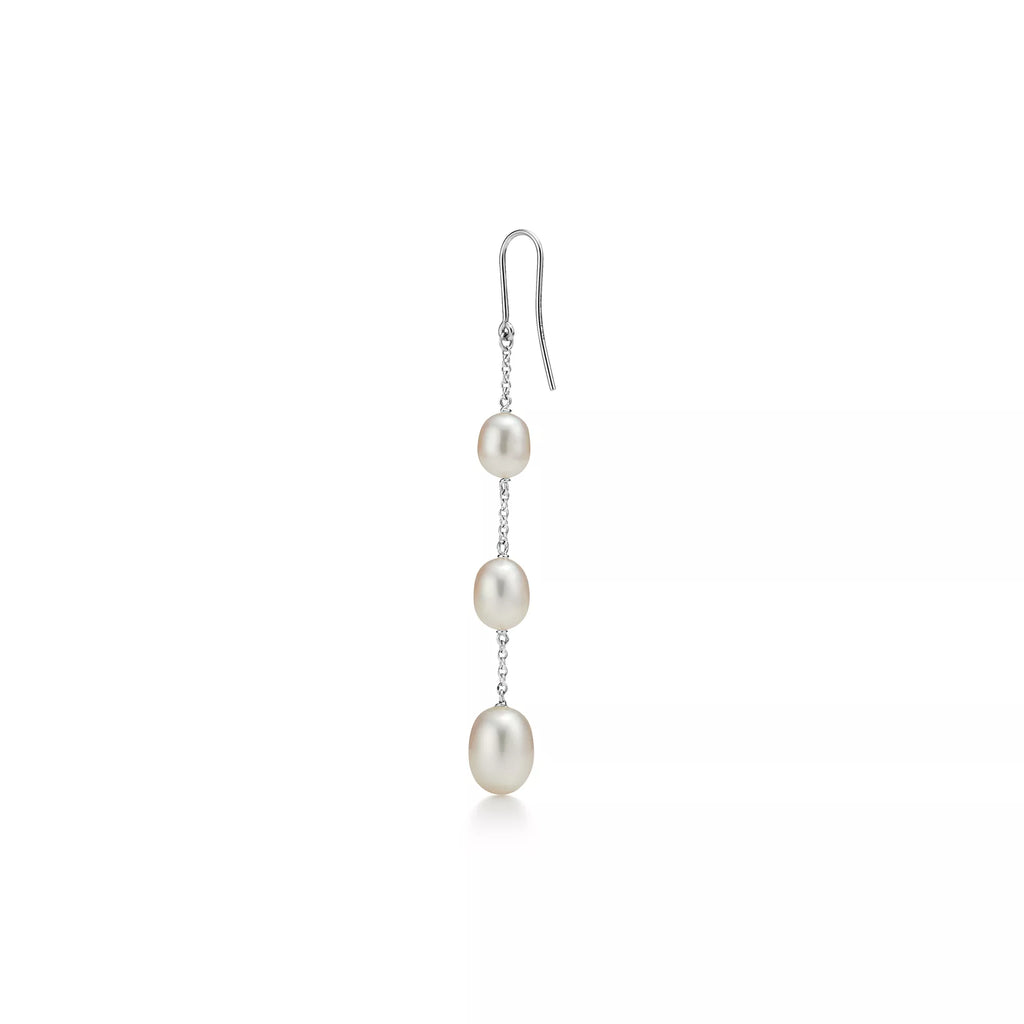 Carave Paris Triple Pearl Chain Drop Earring