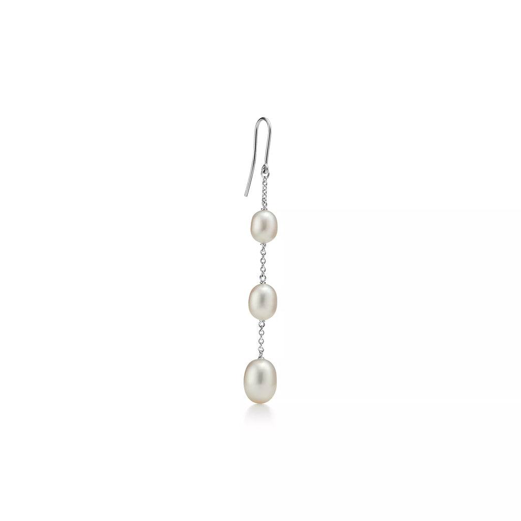 Carave Paris Triple Pearl Chain Drop Earring