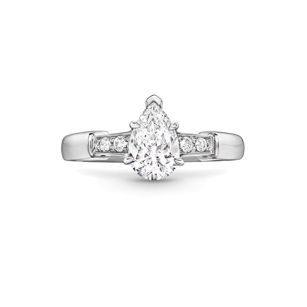 Carave Paris Tryst Pear Cut Diamond Engagement Ring