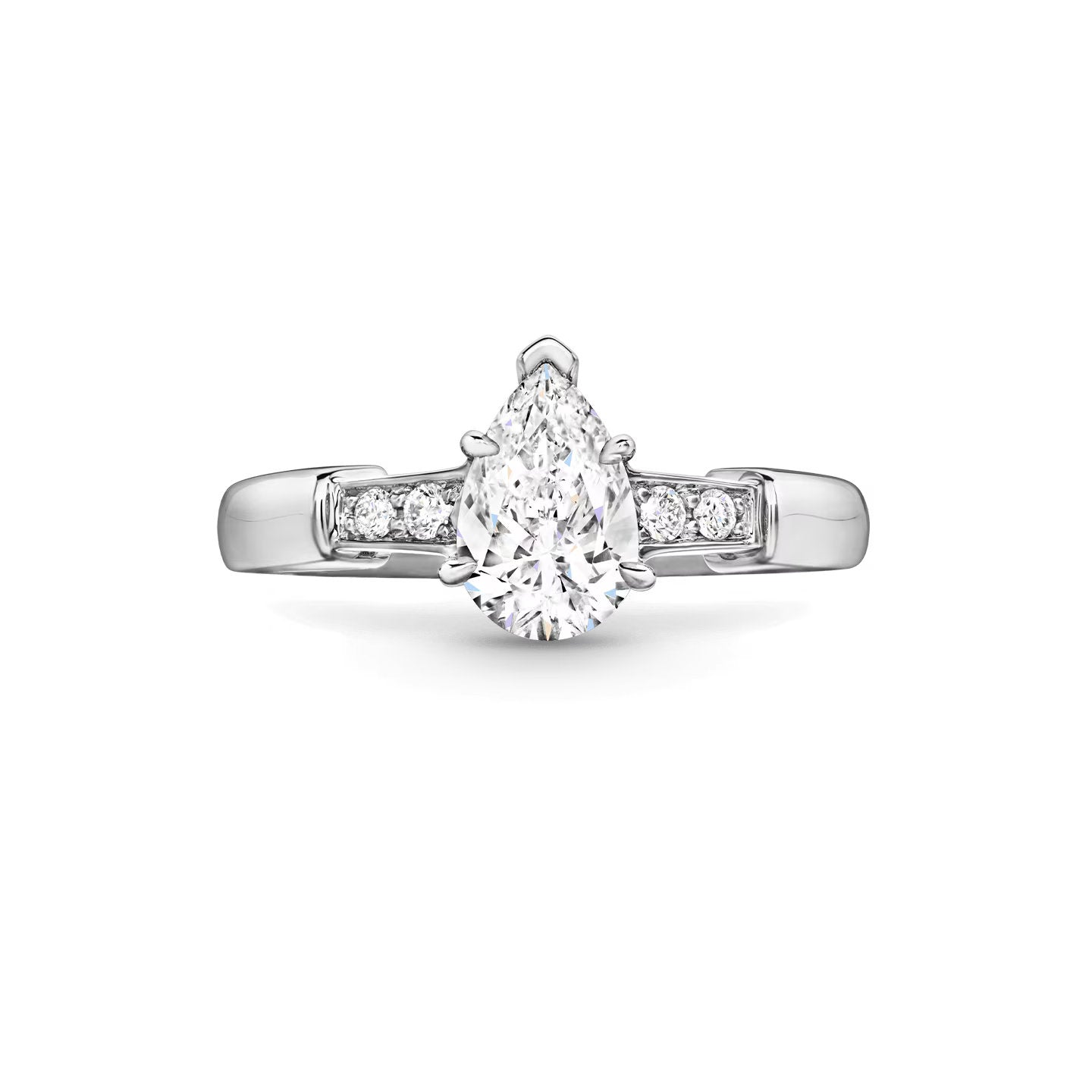 Carave Paris Tryst Pear Cut Diamond Engagement Ring