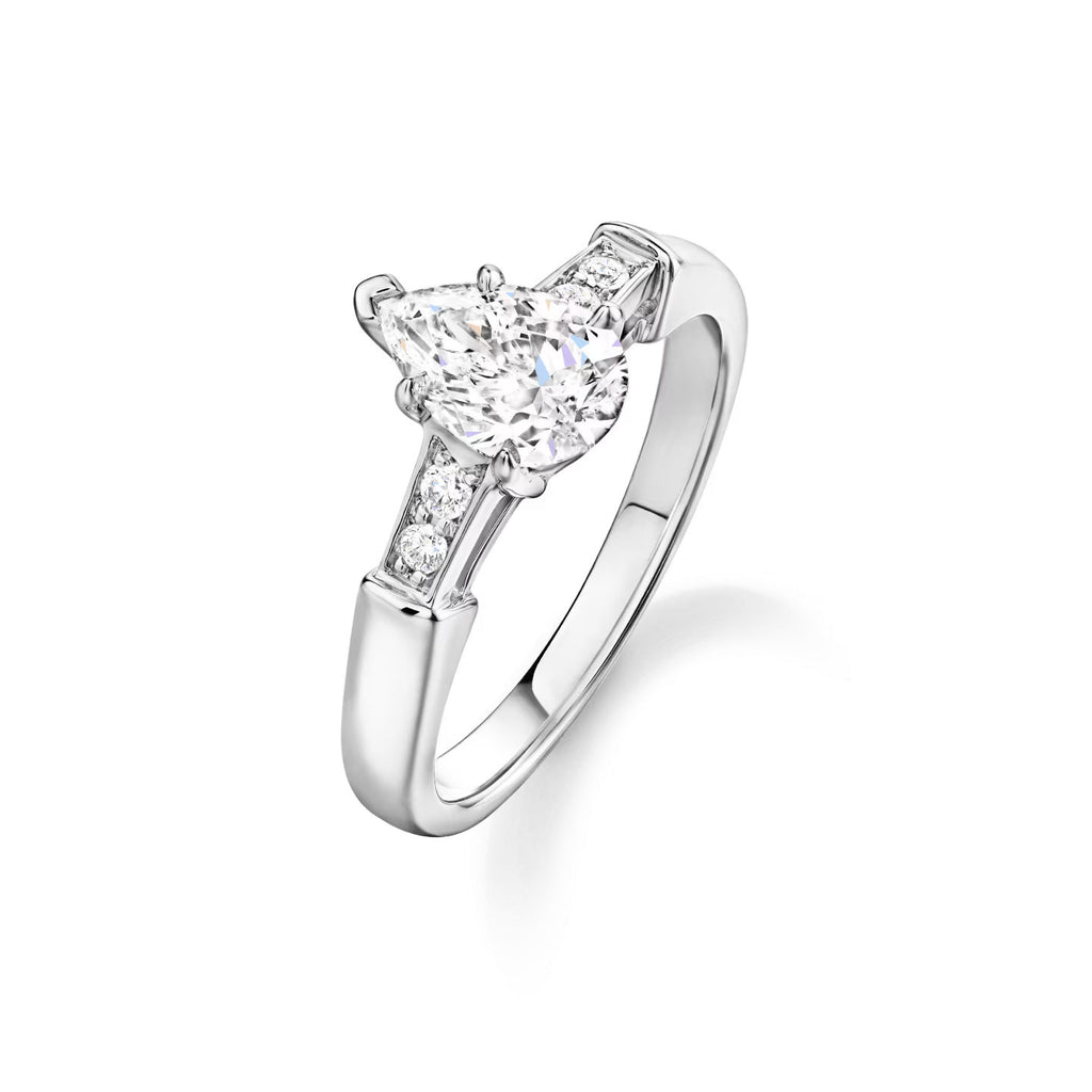 Carave Paris Tryst Pear Cut Diamond Engagement Ring