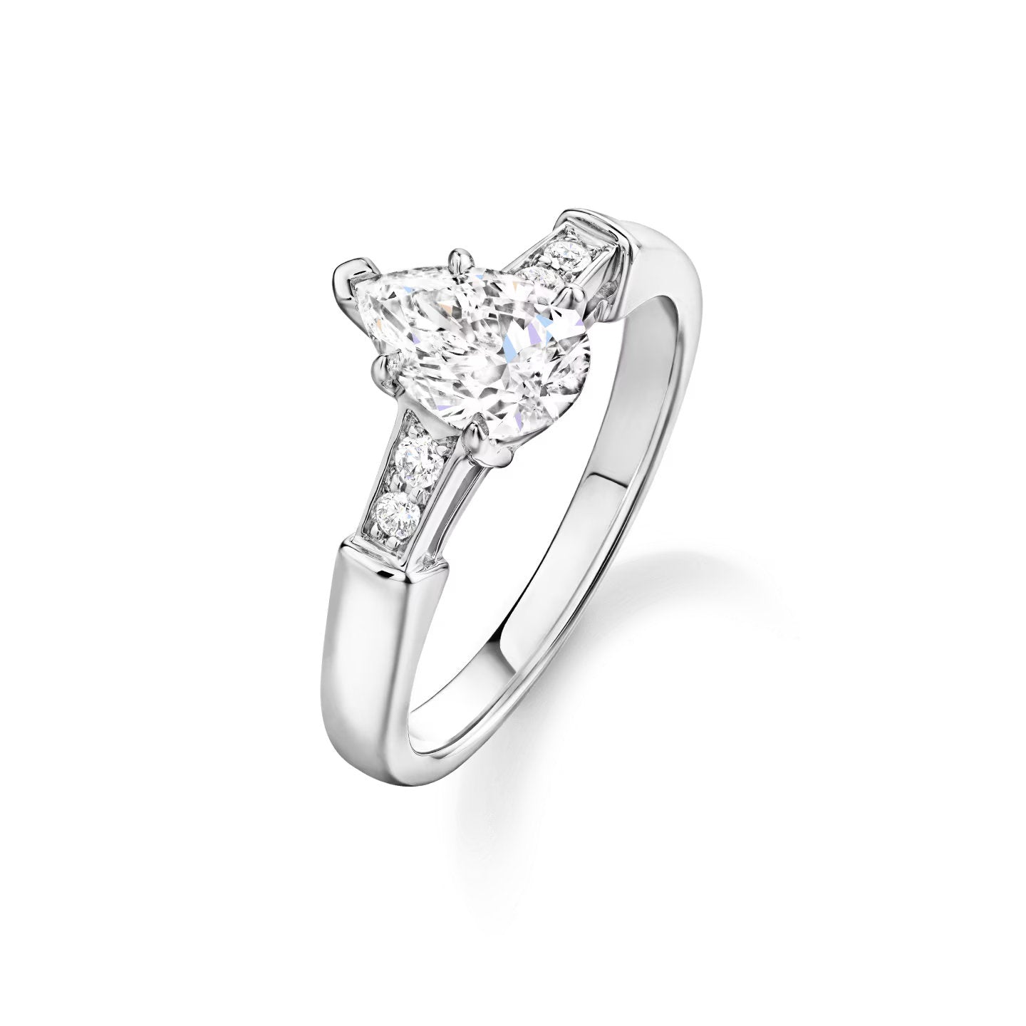 Carave Paris Tryst Pear Cut Diamond Engagement Ring