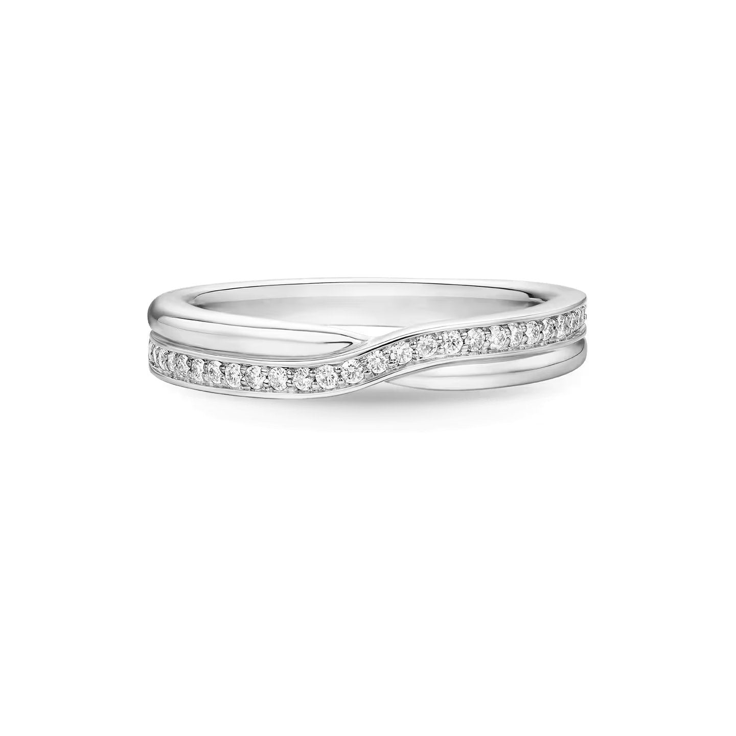 Carave Paris Tryst Single Row Micropavé Diamond Wedding Band