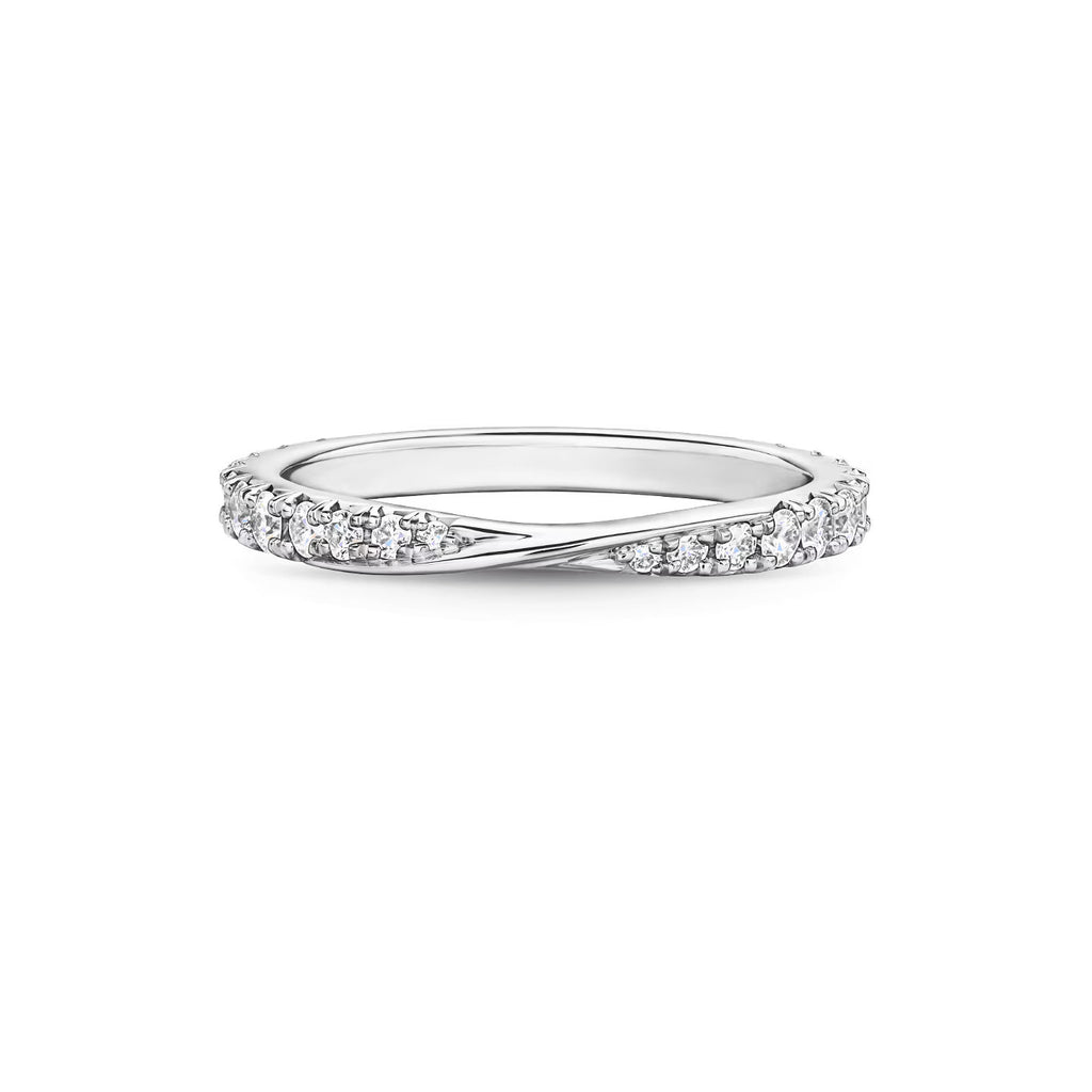 Carave Paris Twist Pavé Diamond Wedding Band