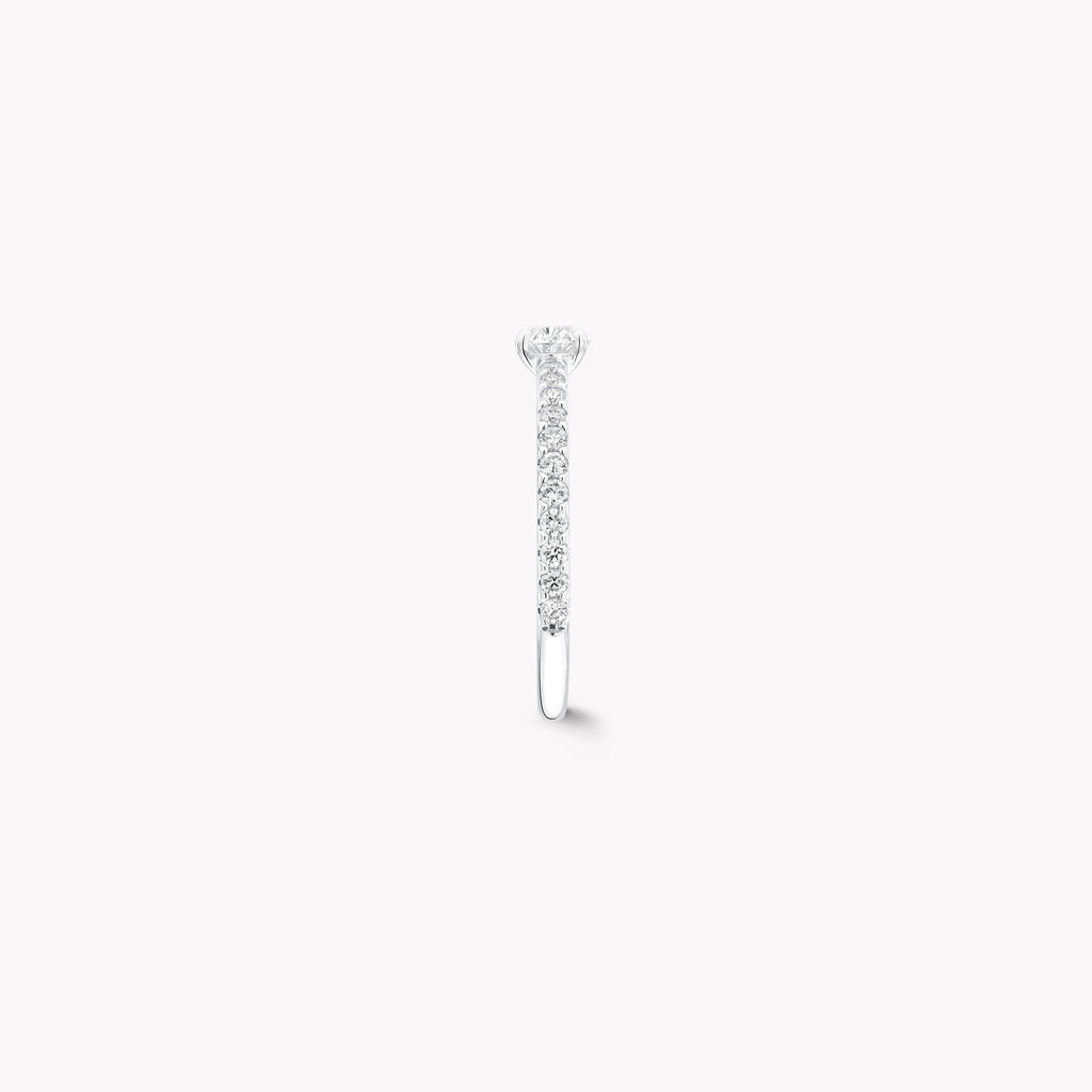 Carave Paris Twisted Pavé Diamond Solitaire Ring