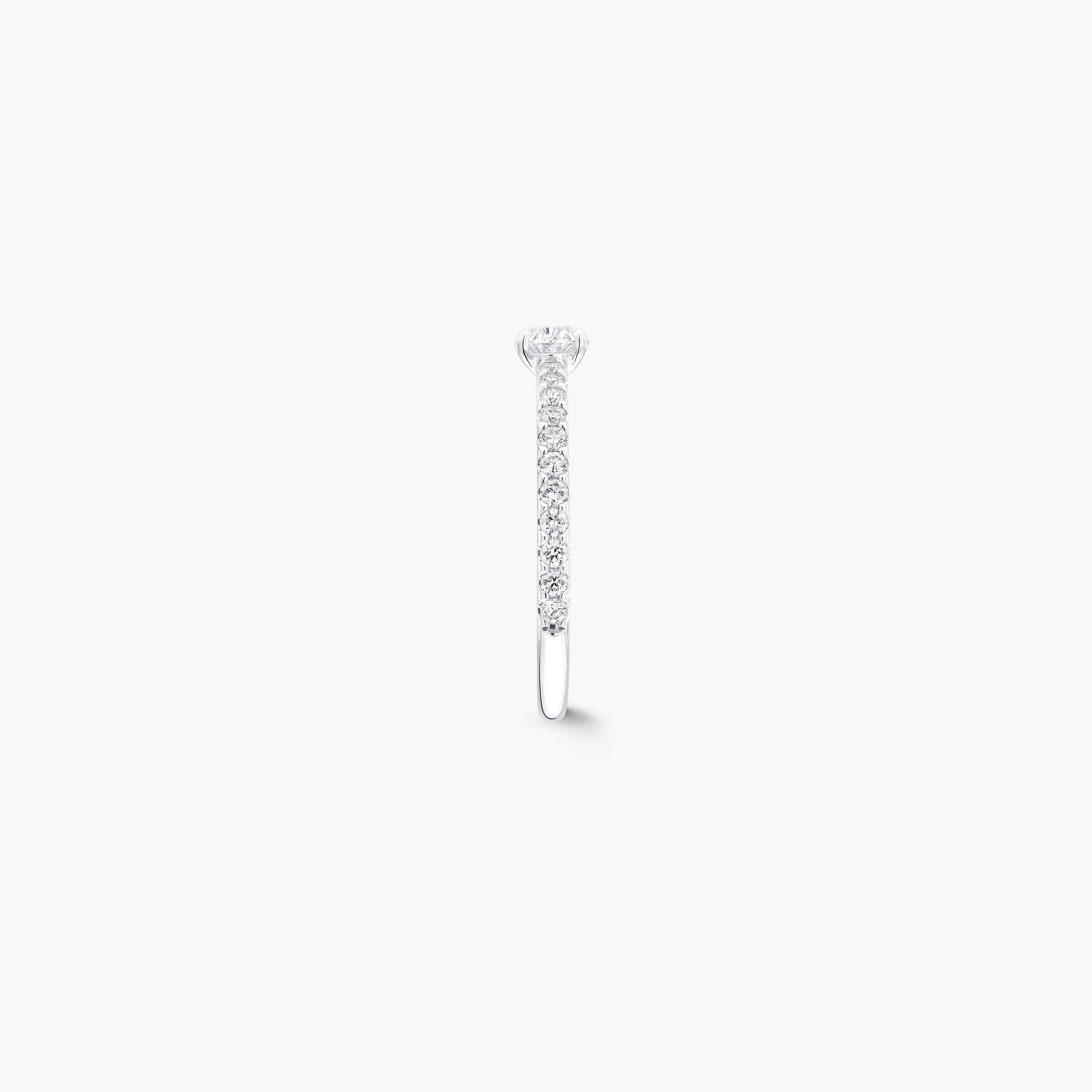 Carave Paris Twisted Pavé Diamond Solitaire Ring