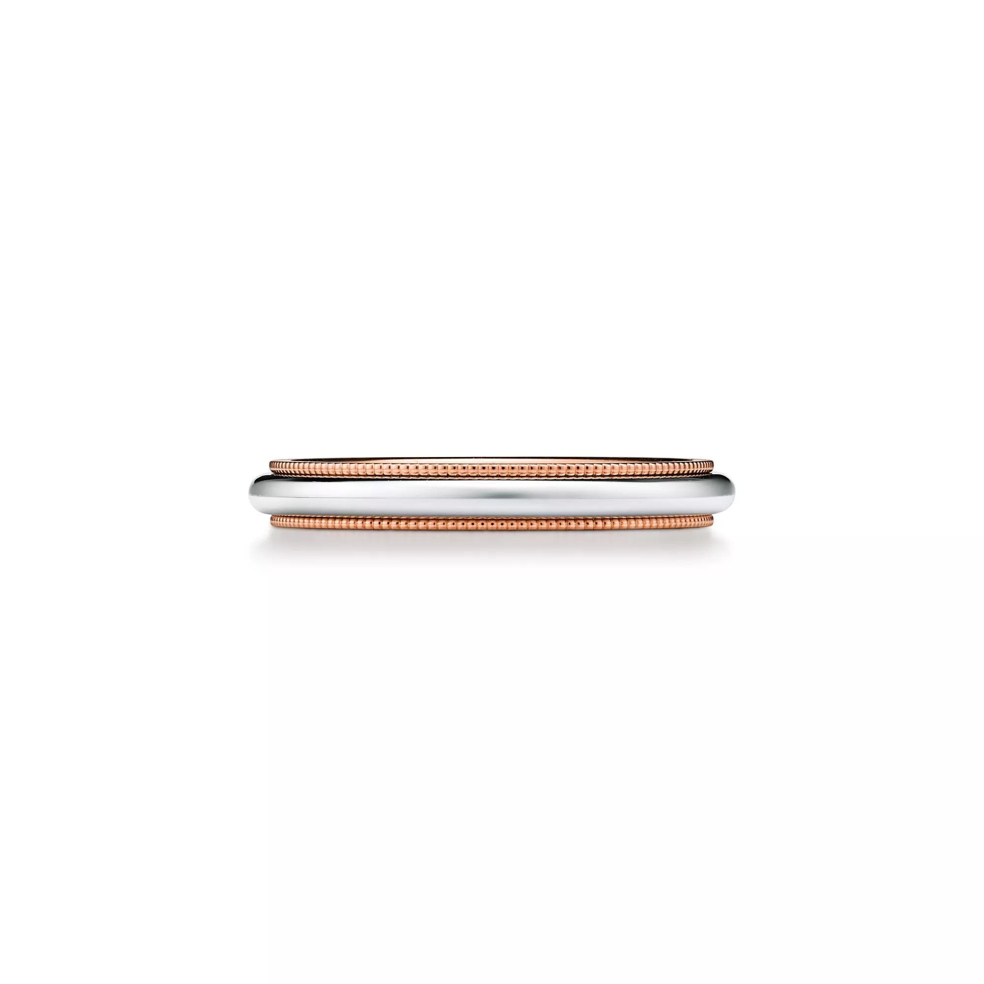 Carave Paris Two Tone Milgrain Wedding Band