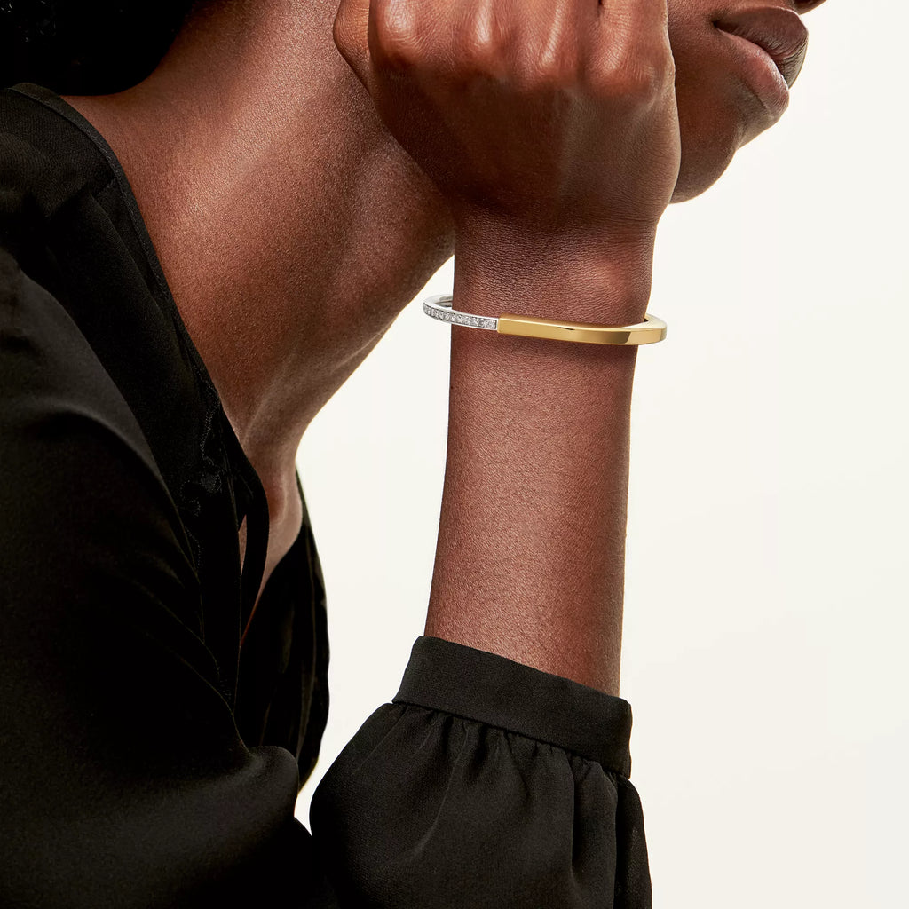 Carave Paris Two Tone Rose Gold Cuff Bracelet