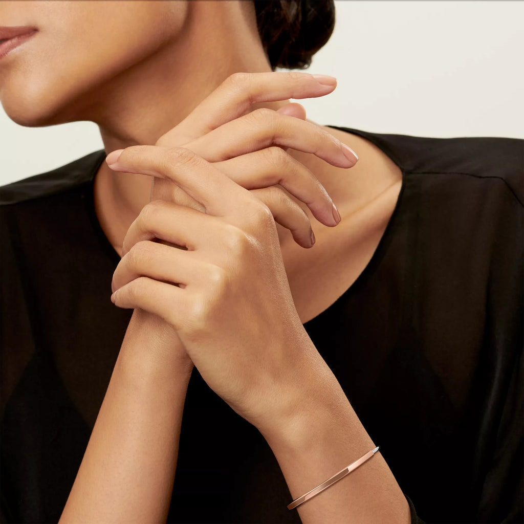 Carave Paris Two Tone Rose Gold Cuff Bracelet