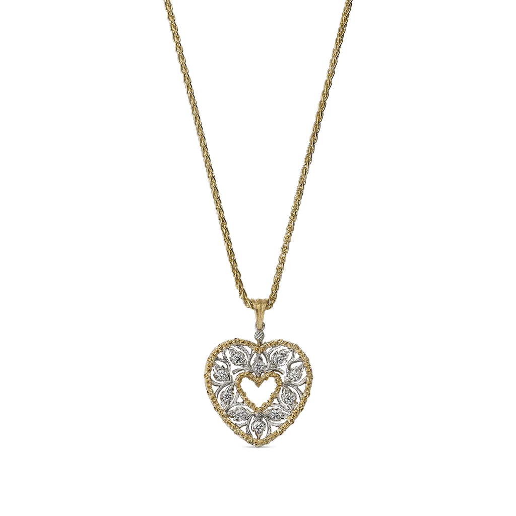 Carave Paris Victorian Heart Filigree Pendant Necklace
