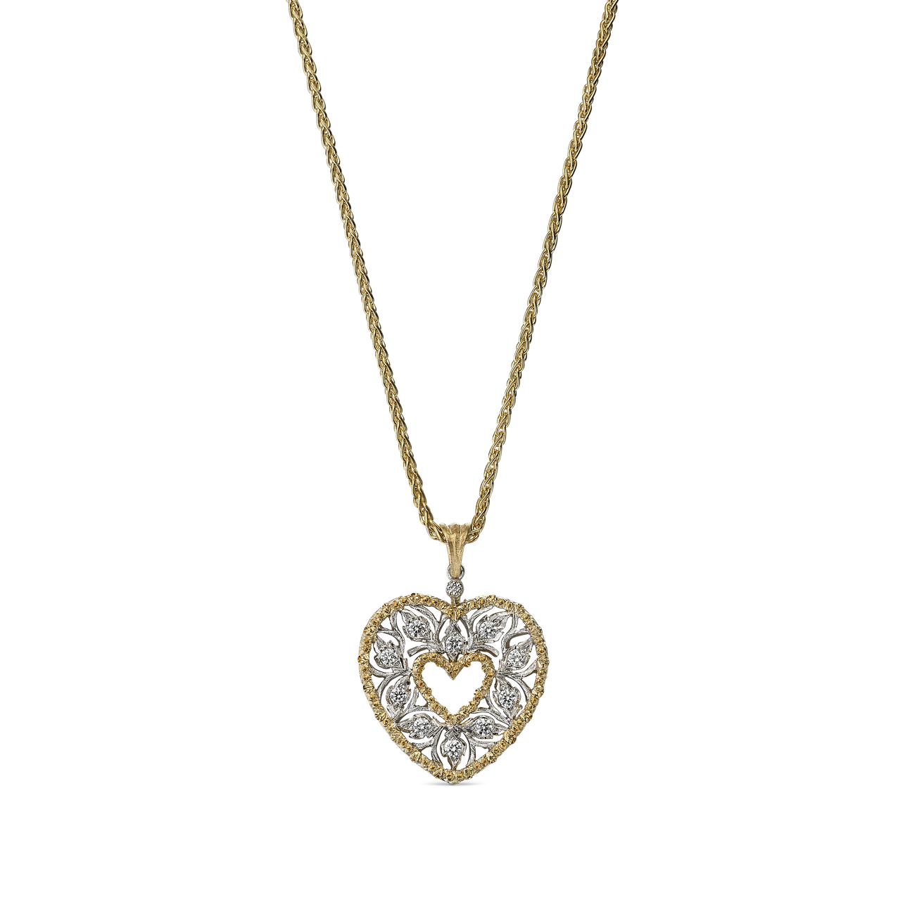 Carave Paris Victorian Heart Filigree Pendant Necklace