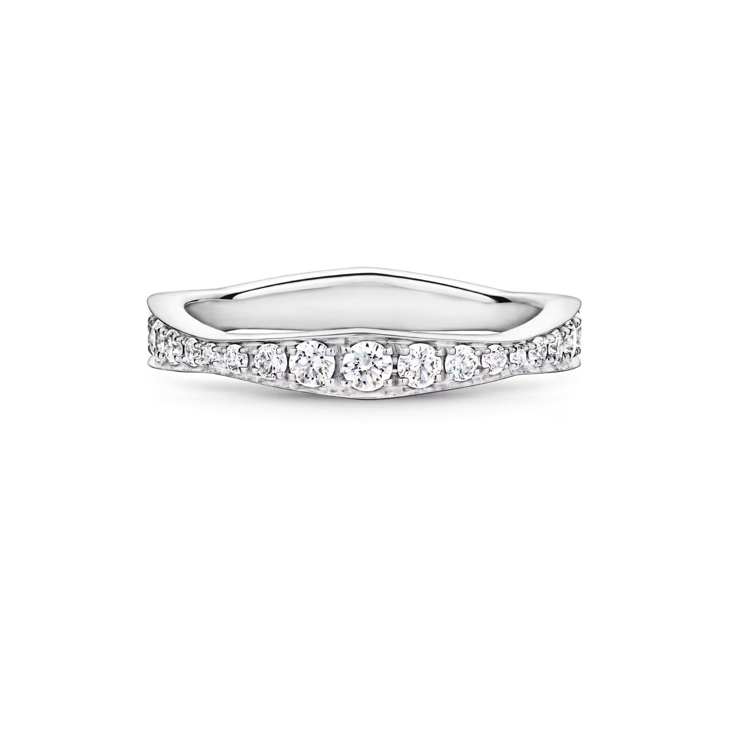 Carave Paris Wave Pavé Wedding Band