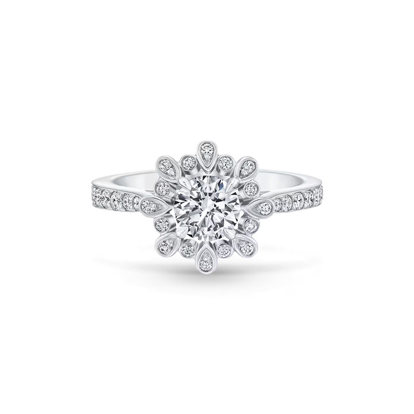 Carave Paris Winston Blossom Diamond Engagement Ring