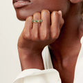 Carave Paris X Link Green Gemstone Eternity Ring