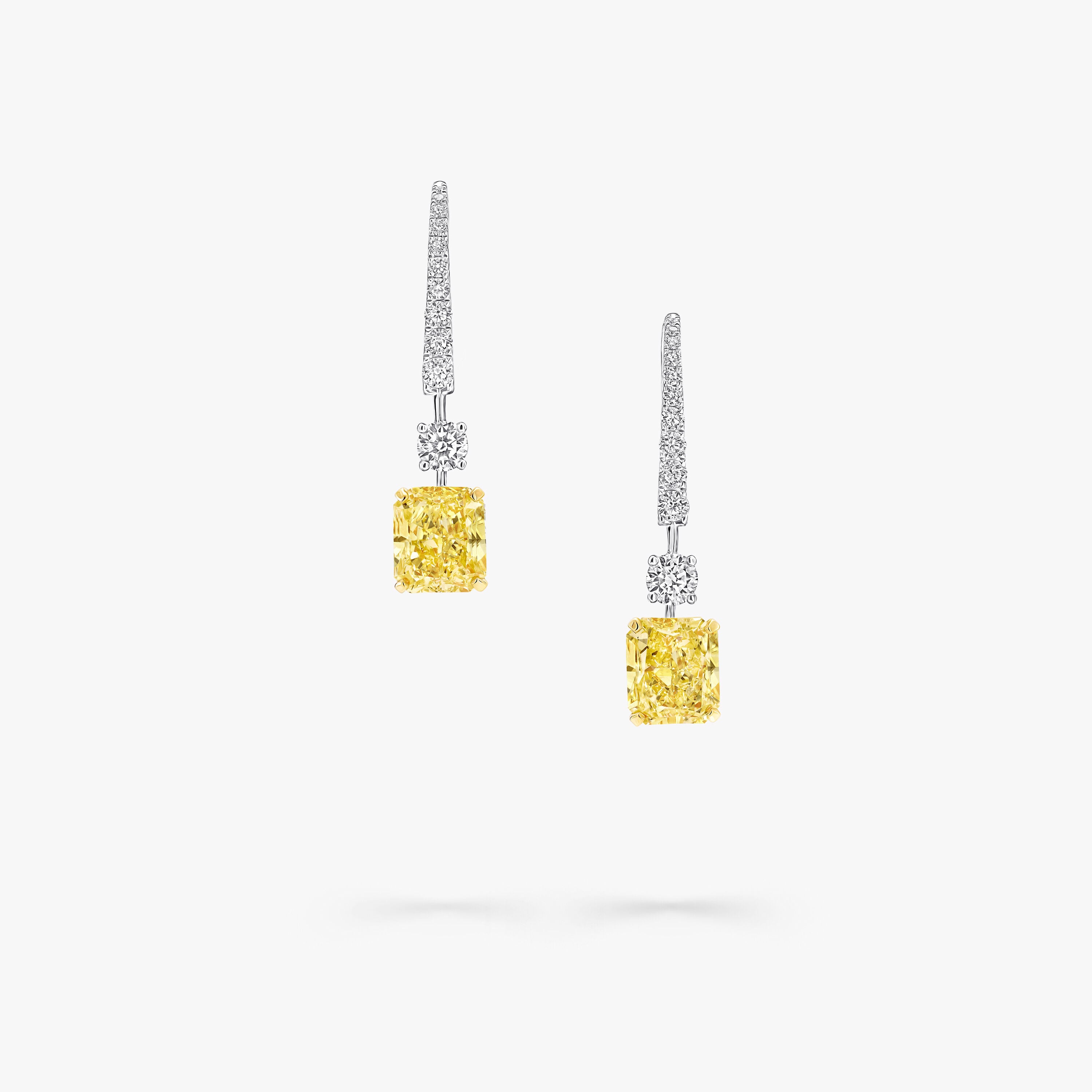 Carave Paris Yellow Radiant Drop Earrings