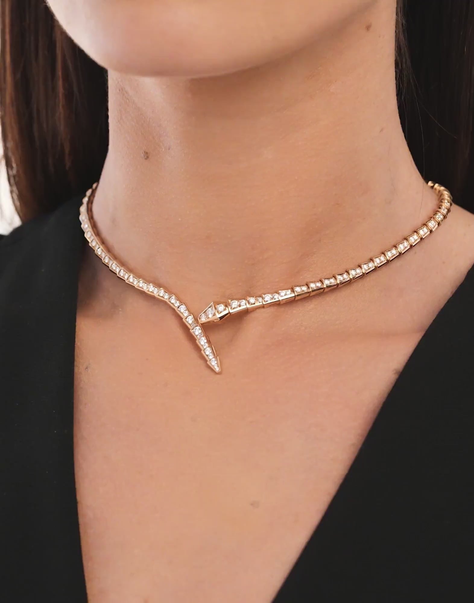 Carave Paris Serpenti Diamond Collar Necklace