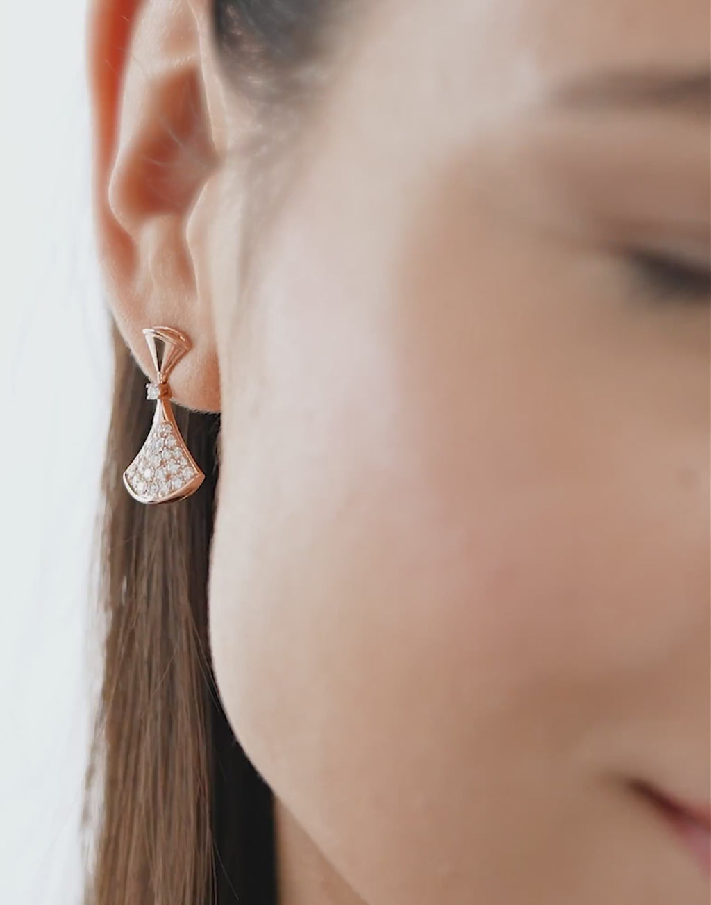 Carave Paris Pavé Fan Drop Earrings