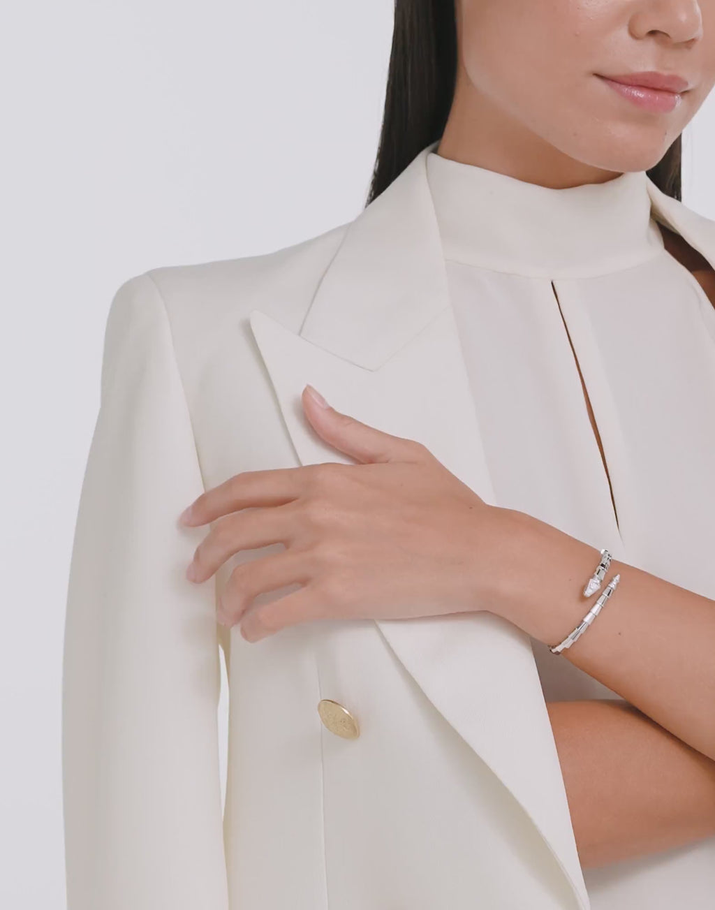 Carave Paris Serpente Slim Diamond Wrap Bracelet