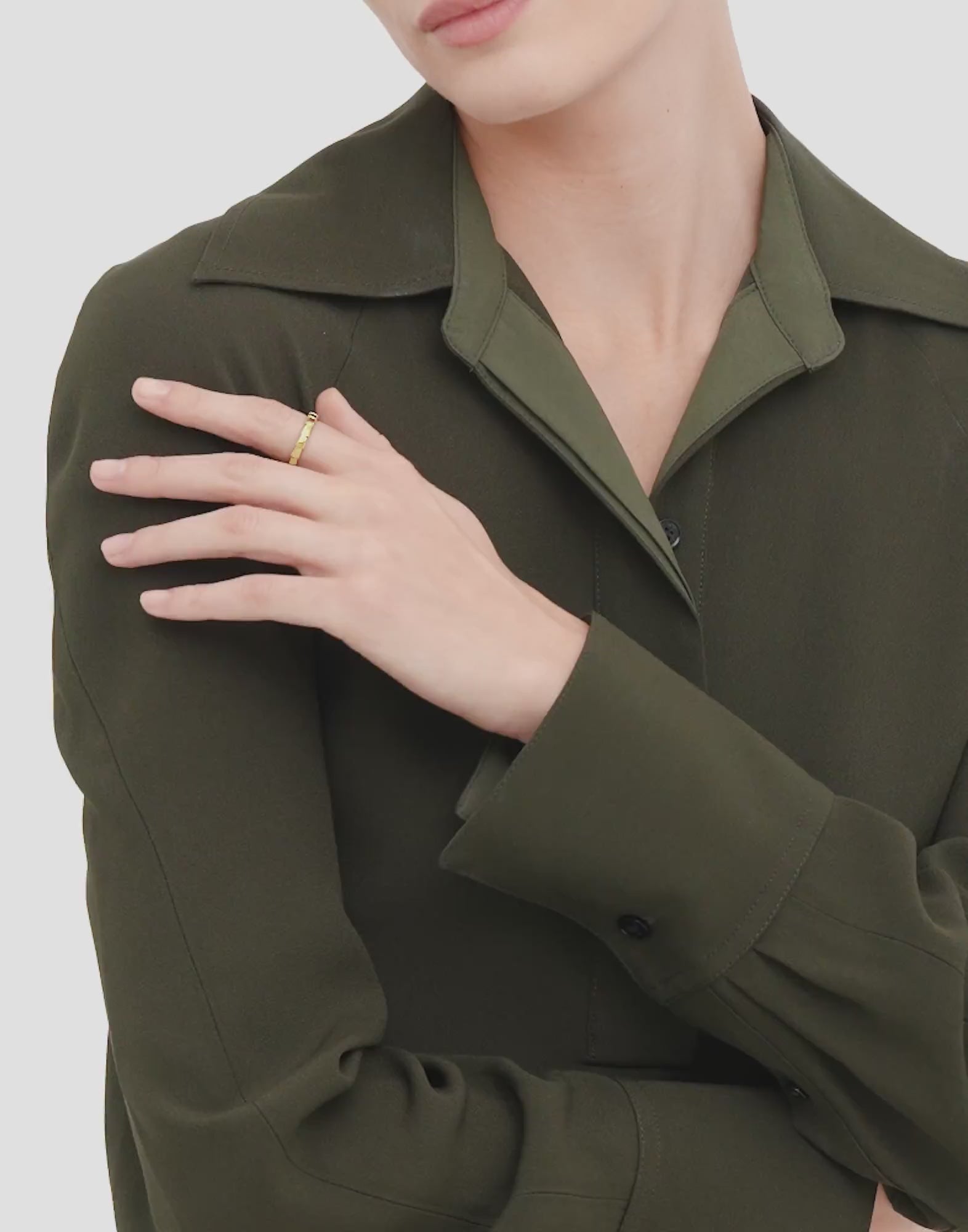 Carave Paris Serpenti Viper Flex Band Ring Gold