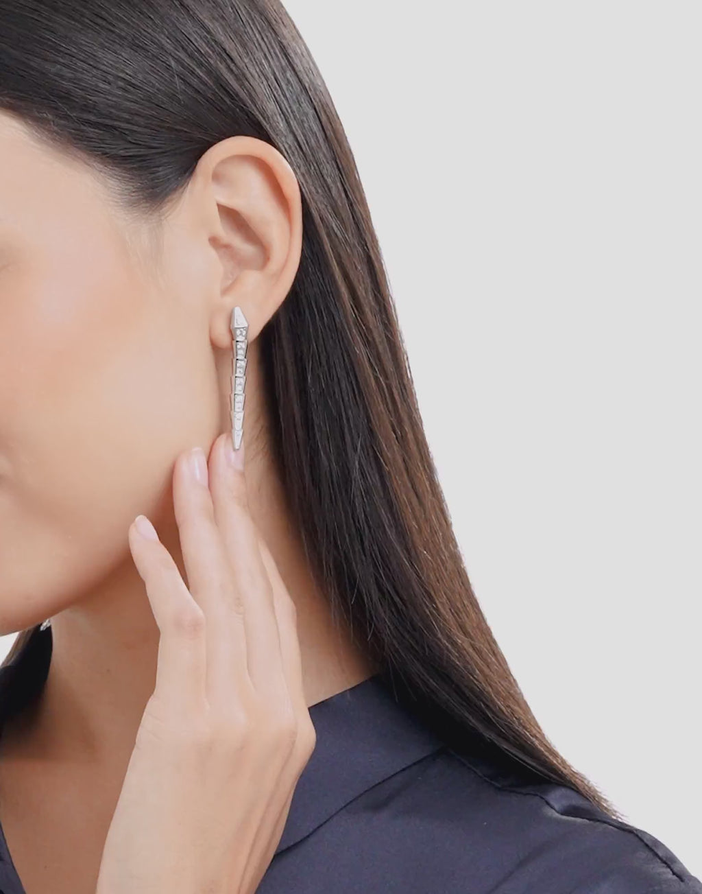 Carave Paris Serpenti Pavé Drop Earrings