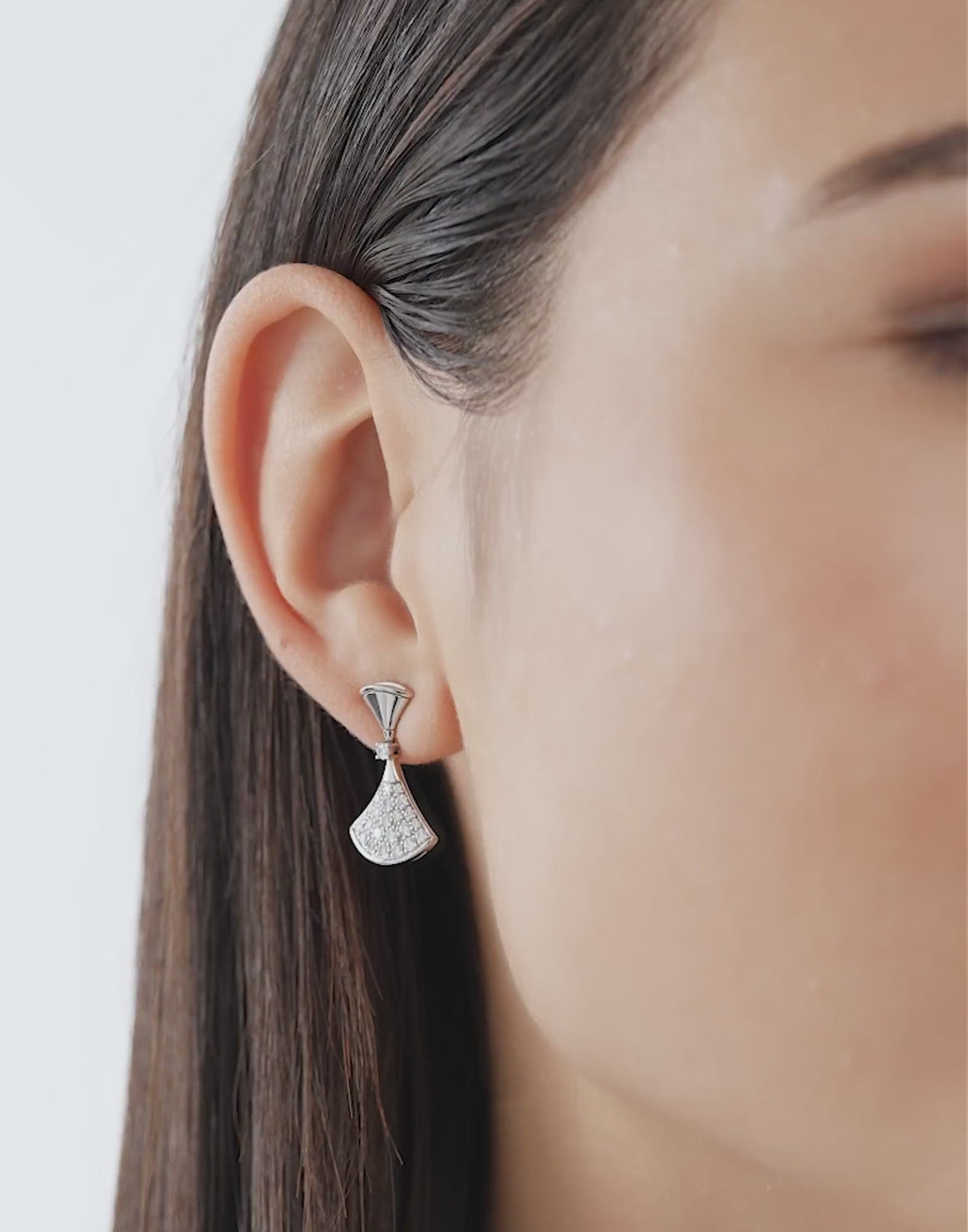 Carave Paris Pavé Fan Drop Earrings