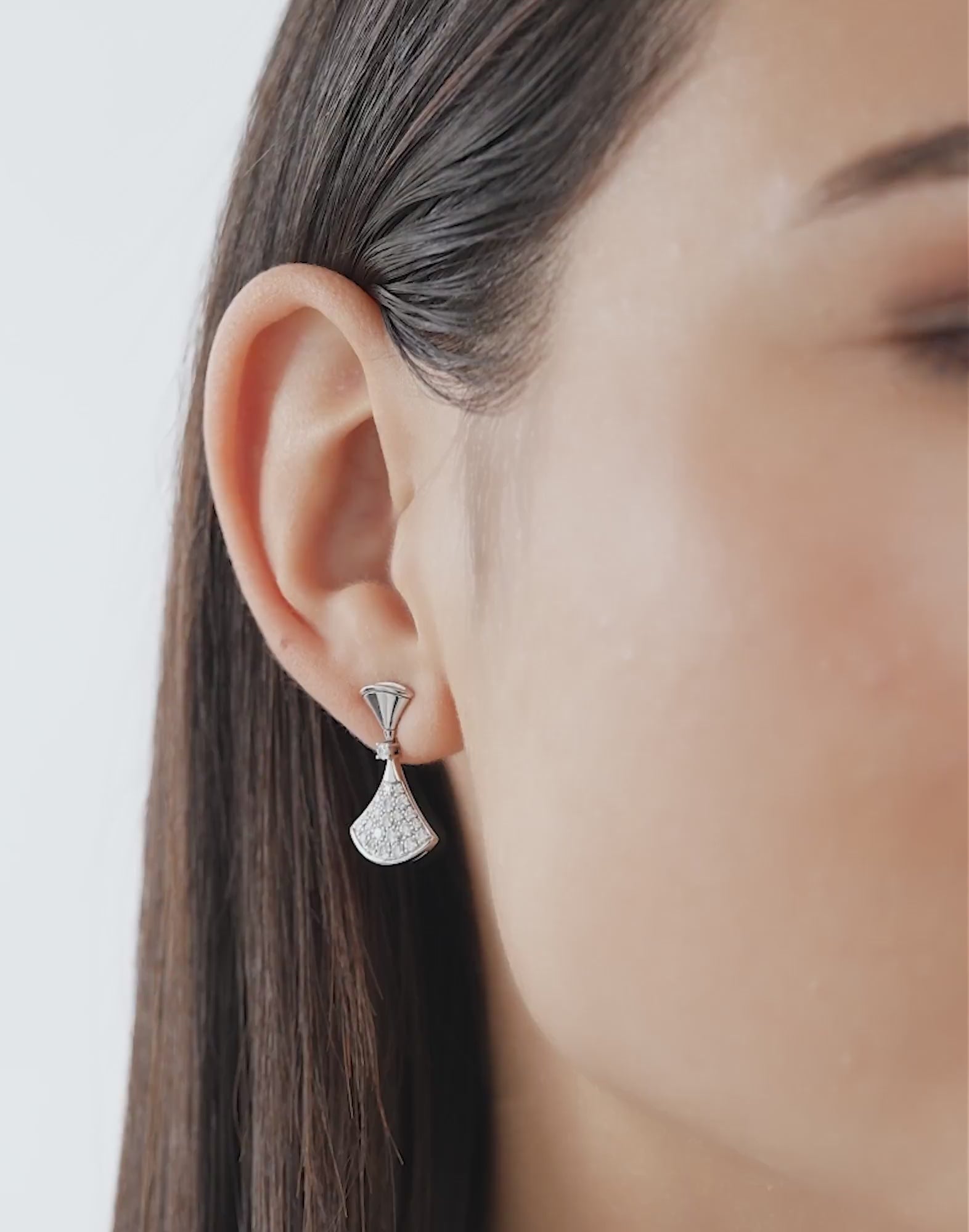 Carave Paris Pavé Fan Drop Earrings